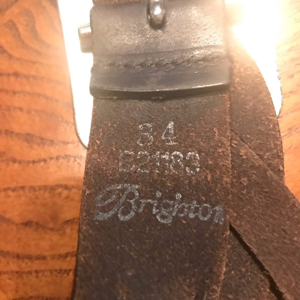 Brighton Belt Black Leather size 34 - Picture 4 of 7